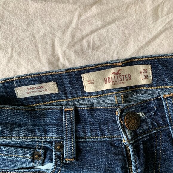 Women’s Hollister Low-Rise Relaxed Super Skinny Jean Size 28/30 - Picture 2 of 4